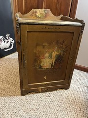 Antique Vernis Martin Music Cabinet