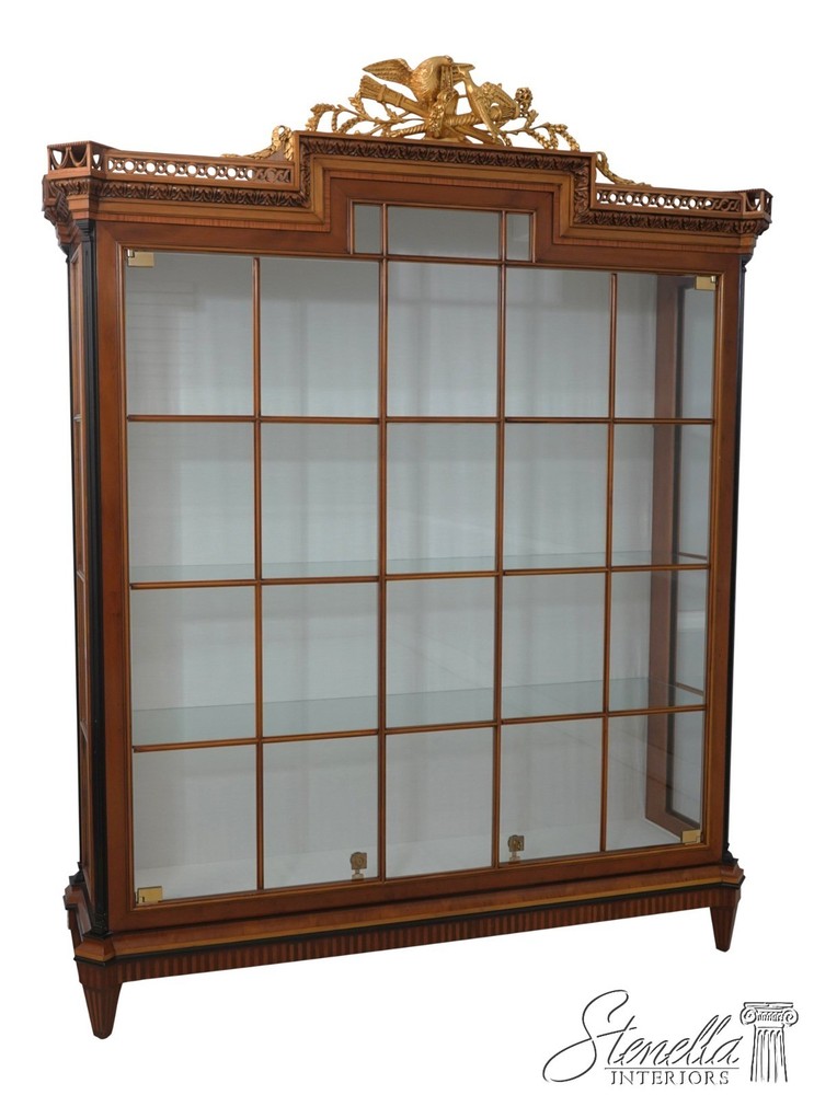 69783: COLOMBO MOBILI Italian Biedermeier Style Curio Display Cabinet