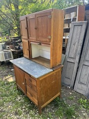 Antique Hooser Cabinet Kitchen Cabinet 67”x40”x24” Local Pick Up