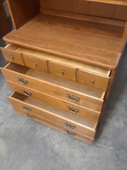 Vintage furniture – Ethan Allen Custom Room Plan maple cabinet suite (1950’s)
