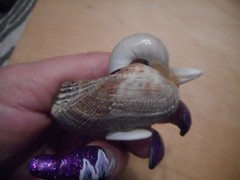 Vintage Miniature Seagull Made of Shells