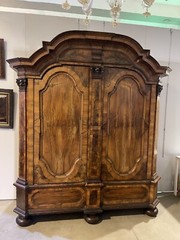 Impressive And Monumental Baroque Cabinet Around 1750, Walnut