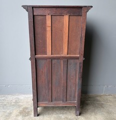 Vintage French Gothic Revival Cabinet/Console/Sideboard, Highly Carved Oak Wood