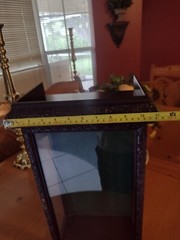 French Wood Glass Showcase