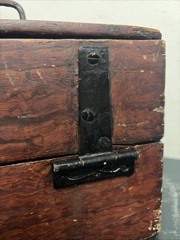 Vintage/Antique Wood Iron Machinist Tool Chest – Box 31.5 X 29.5x 20cm