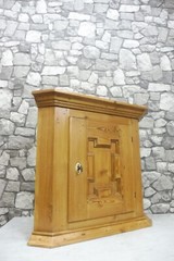 Antique Wooden Wall Cabinet Corner Cabinet Bathroom Cabinet Barock 1850