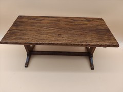 Vintage Apprentice Miniature Dinning Table Handmade Wooden Accessories #2
