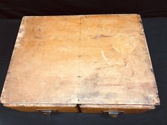 Antique 2 Drawer Wooden Library Card Catalog Index Cabinet