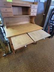 Antique Possum Belly Farmhouse Bakers Kitchen Hoosier Cabinet 2 Piece