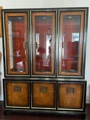 Vintage Asian Inspired China Cabinet
