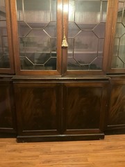 Antique Mohogany Break front With Chippendale Detail