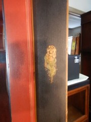 1920 Japanned Oriental handpainted Corner Cabinet Cupboard Chinoiserie Asian