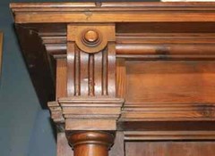 Pair of 19th c Italian Cabinets with Solomonic Columns