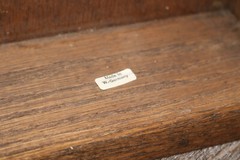 Vintage W Germany Oak Cabinet with Italian Tiles