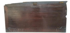 53″ H Antique Spanish Carved Vargueno Bargueno Drop Front Secretary Desk Cabinet