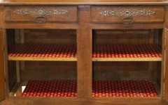Antique Cupboard, Display, Vaisselier Louis XV Style Fruitwood, 1800s, Handsome!