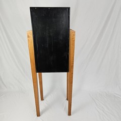 Vintage Ethan Allen Cabinet “Storkie” Storage Bar Wine Maple Wood Art Deco Style