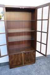 John Widdicomb Hollywood Regency China Display Cupboard Cabinet 5291