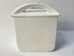 Dutch Delft Rijst Spice Cabinet Labeled Drawer Antique Replacement White/Blue
