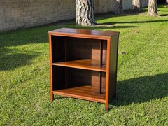 Vintage Mid-Century Modern Record Cabinet / Open Bookshelf