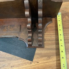 Antique Mantel Shelf Victorian Walnut