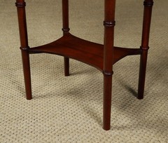 Antique English Victorian Small Pair Mahogany Bedsides Locker Tables Nightstands