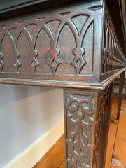 19th Century Chippendale Style Carved Mahogany China Display Cabinet