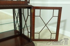 LF33074: MASTER CRAFTSMAN Quality Chinese Chippendale Mahogany Display Cabinet