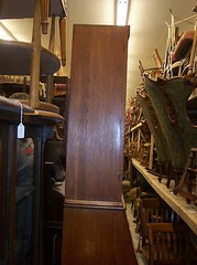 Early 1900’s Quartersawn Oak Drop Front Secretary Buffet/Hutch (BF1)