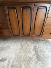 MCM/VTG/💥ANTIQUE Credenza Dresser Sideboard American Metropolitan Furn W/Mirror