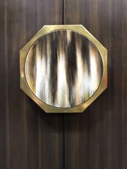 Jeffery Bilhuber For Henredon “Barclay Street” Bar Cabinet; Walnut & Nickel Trim