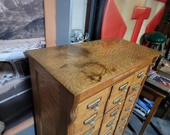 Antique Tiger Oak File Cabinet Circa. 1900 (24) Drawers