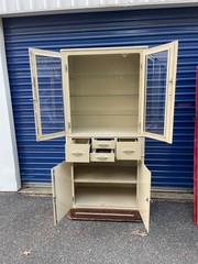 Antique Rare Art Deco Doctors Dental Medical Cabinet Apothecary Display Case