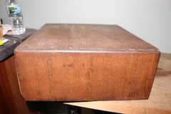 Antique c1900 1/4 Sawn Oak Dovetailed 2 Drawer Card Catalog File Library Cabinet