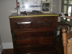 Mahogany Butler Desk Antique Dresser Chest American1880