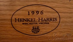 70401: HENKEL HARRIS Cherry Large China Cabinet Breakfront