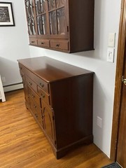 Pennsylvania House China Cabinet And Base In Solid Cherry!