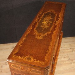 Bar cabinet inlaid wood furniture vintage sideboard commode 20th century