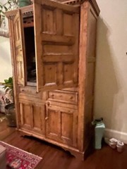19th Century Piece Irish Pine Cupboard