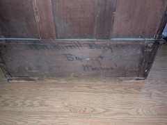 Merrill Farm Co. Bangor maine Oak Cabinet Hutch Cupboard Marked Very Rare 19th C