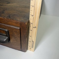 Rare Vintage Globe Wernicke Oak Card Catalog File Cabinet 2 Drawer Storage