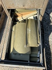 Art Deco Revival File Cabinet 2 Drawer Yawman & Erbe Metal Corners