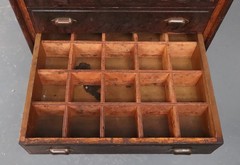 Antique Industrial Quarter Sawn Storage Oak Cabinet