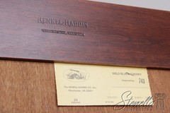 L72275: HENKEL HARRIS Model 2365 Cherry 2 Piece Breakfront