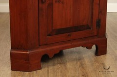 Custom Quality Early American Style Pine Corner Cabinet