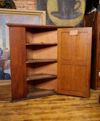 Antique Display Case Apothecary Cabinet Tiger Oak Locker Tags Keys Vintage Wood