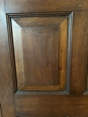 Antique Solid Walnut 1 Door 3 Shelf Spaces Perfect Size Cabinet For Any Room