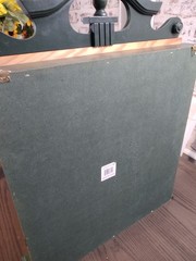 Vtg Display & Collectables Cabinet w/ Glass Doors Mirror Back 4 display Shelves.