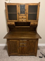 HOOSIER Kitchen Cabinet – Antique – Refinished – Excellent Condition!!!
