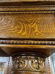 Quarter Sawn Oak Antique Back Bar